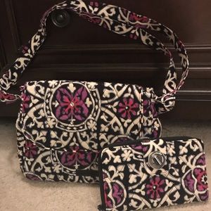 NWOT Vera Bradley purse and matching wallet